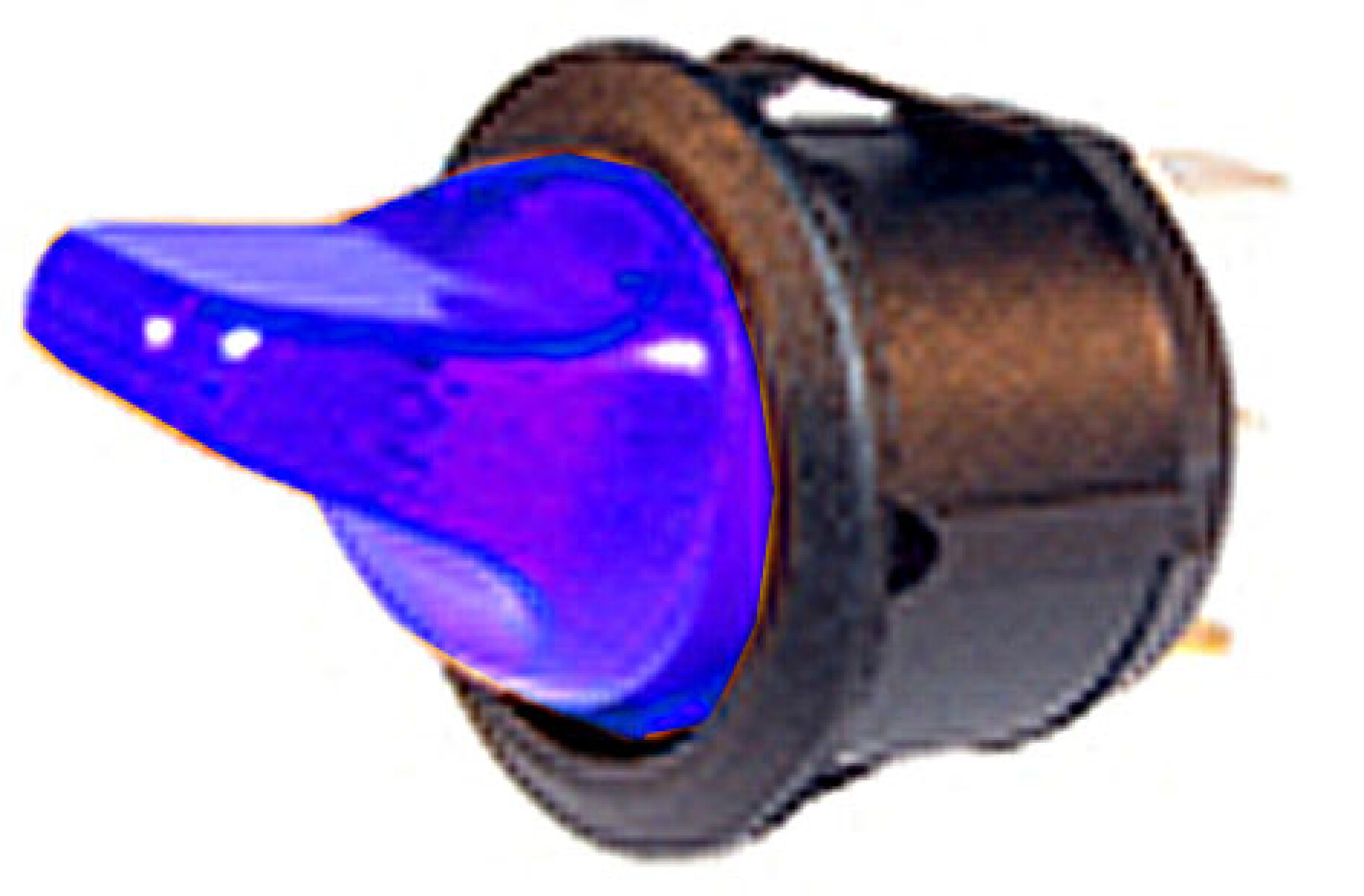 LLAVE BOTON TABLERO - MINI TECLA REDONDA AZUL - 