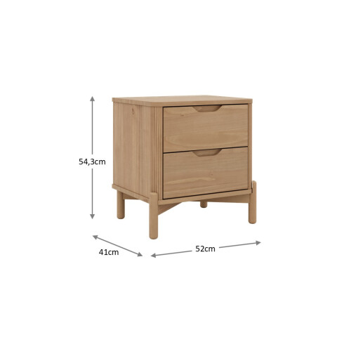 FINESTRA- MESA DE LUZ 2 CAJONES NEST 3300U FINESTRA- MESA DE LUZ 2 CAJONES NEST 3300U