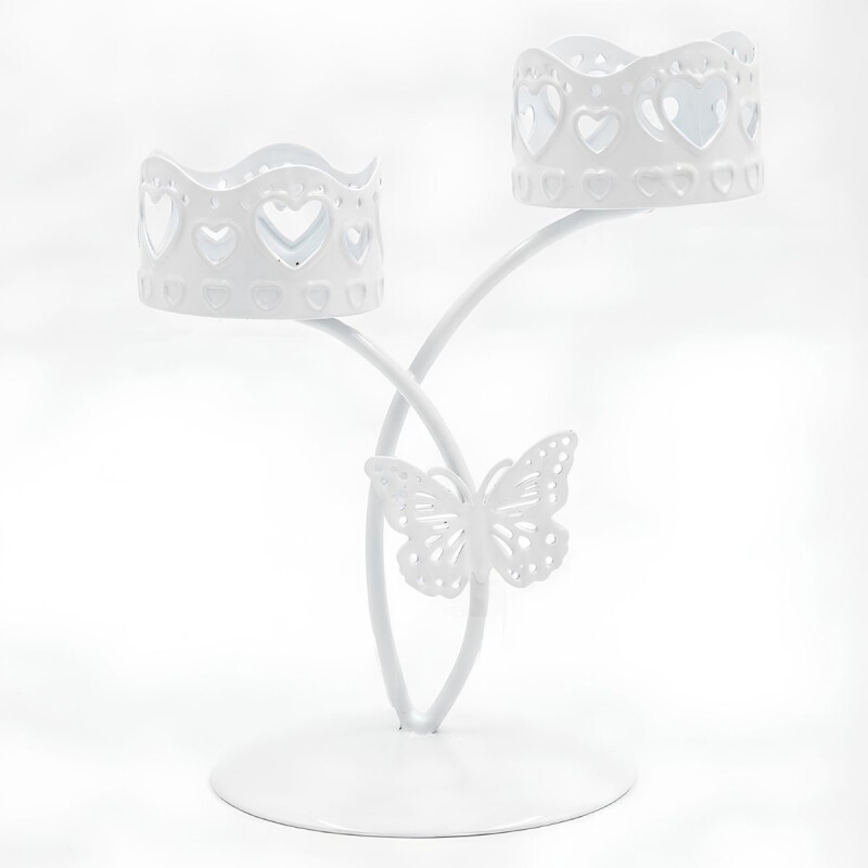 Candelabro Doble - Diseño de Mariposa Candelabro Doble - Diseño de Mariposa