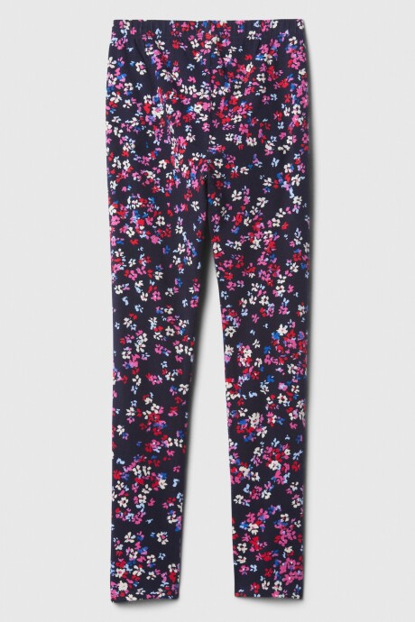 Calza Estampada Niña Navy Floral