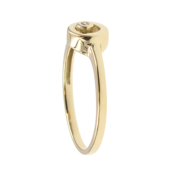 Anillo de oro amarillo 18k con brillante (adaptamos nuestros anillos a medida*) N8782 Anillo de oro amarillo 18k con brillante (adaptamos nuestros anillos a medida*) N8782