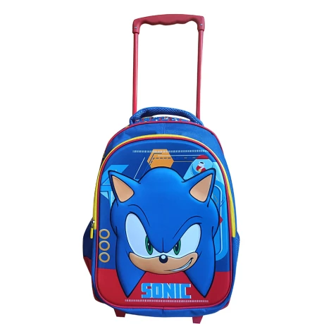 Mochila Carrito Sonic 40 cm 3D en Tafeta 001