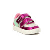 Pe Com Pe Zapato C/dos Velcros Plata-rosado