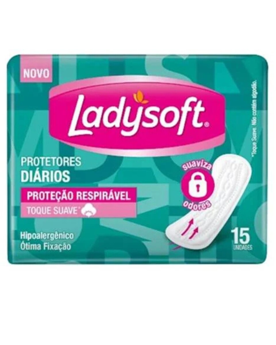 Ladysoft Protectores Diarios Toque Suave Respirables 15 Unidades | Protección Ligera y Transpirable