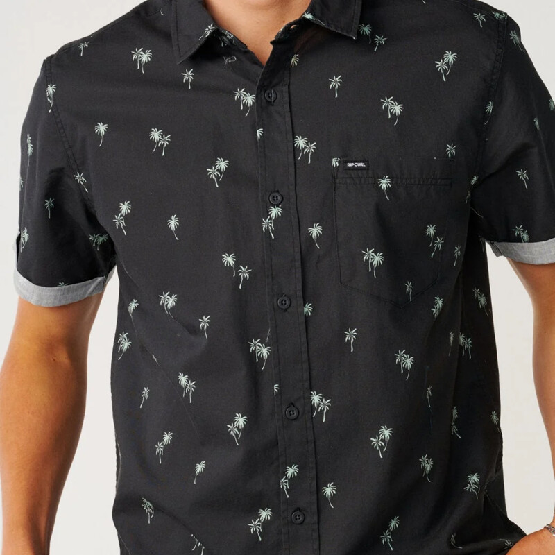 Camisa Rip Curl Paradise Palms - Negro Camisa Rip Curl Paradise Palms - Negro
