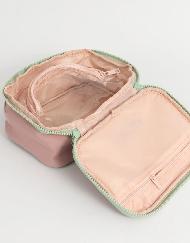 Porta Cosméticos Tendencia Portacosméticos Con Manija - Rosa Viejo