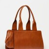 Bolso Mila en cuero liso Cuoio