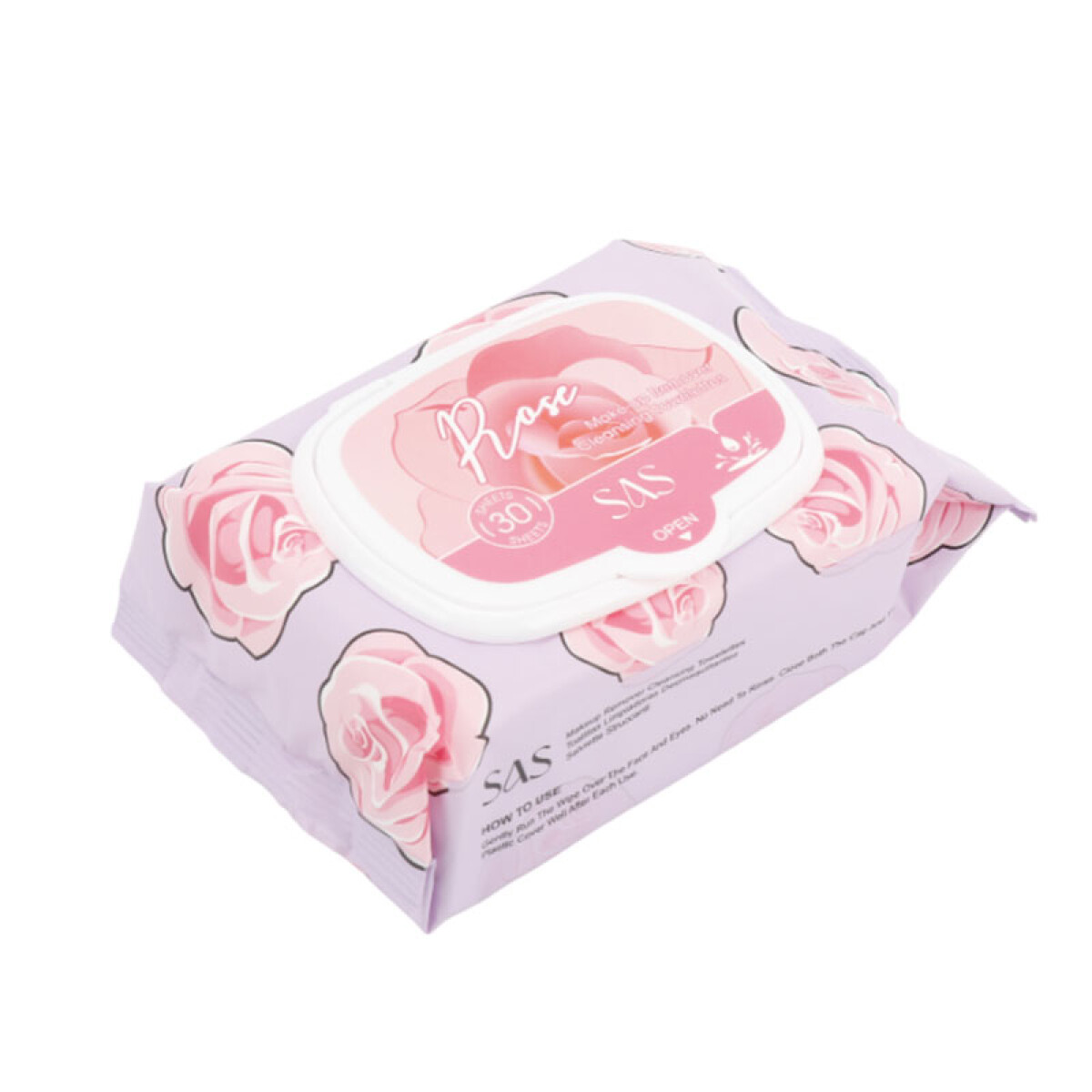 Toallitas desmaquillantes x30pcs fragancia de rosas - Toallitas Desmaquillantes X30pcs Fragancia De Rosas 