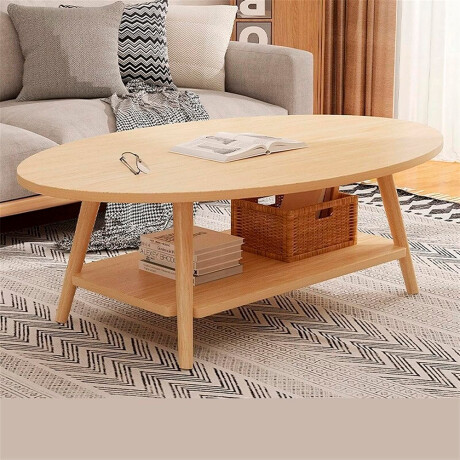 Mesa Ratona 100x50cm Natural 2 Niveles 4 Patas 816-2 NATURAL