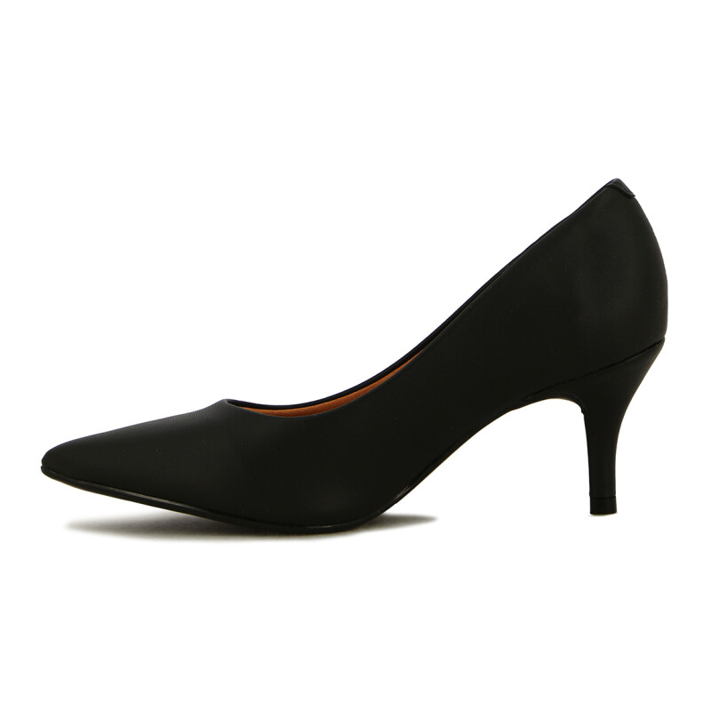 Zapato Vizzano Mujer Lxv Taco 7cm Punta Fina Negro