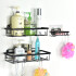 Estante Organizador Accesorio Baño Ducha Set X3 Jabonera Adhesivo Imback Color Negro Estante Organizador Accesorio Baño Ducha Set X3 Jabonera Adhesivo Imback Color Negro