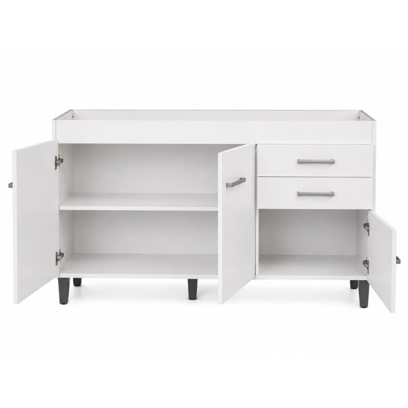Bajo Mesada 3 Puertas 2 Cajón Blanco Bajo Mesada 3 Puertas 2 Cajón Blanco