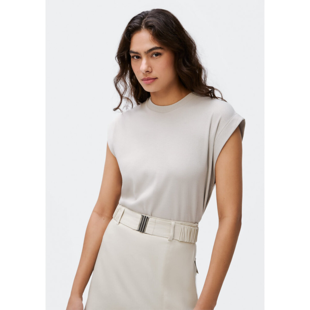 BLUSA SM FEM - CINZA CLARO 