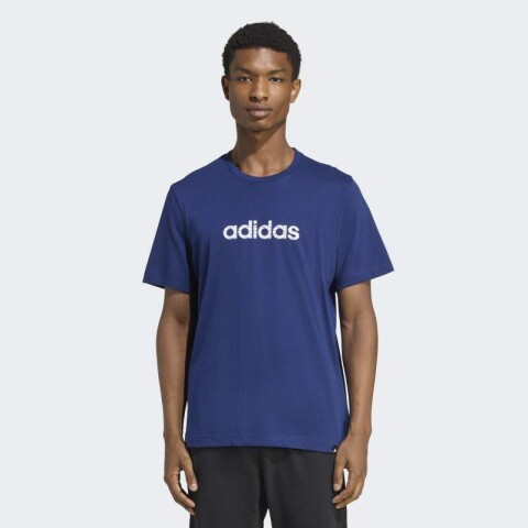 Remera Adidas Big Linear Essentials Azul