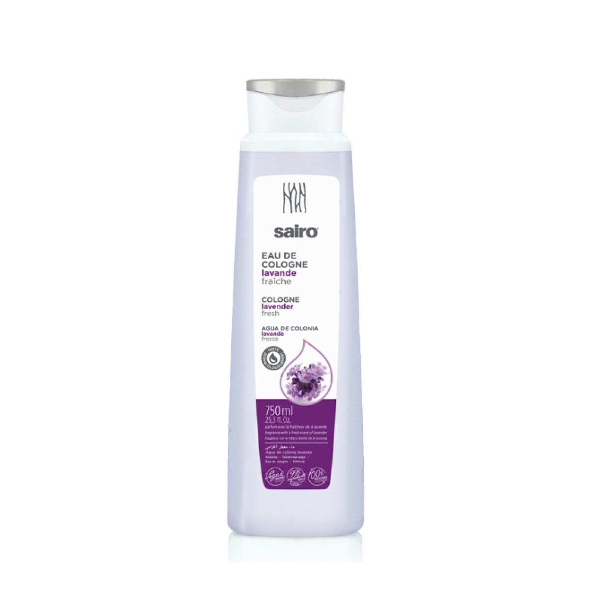 Sairo Agua de colonia fresca 750 ml - Lavanda 