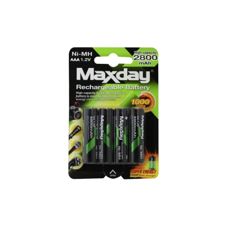PILAS RECARGABLES AAA MAXDAY X 4 PILAS RECARGABLES AAA MAXDAY X 4
