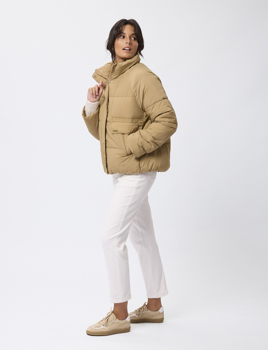 Campera nylon Bravela caqui