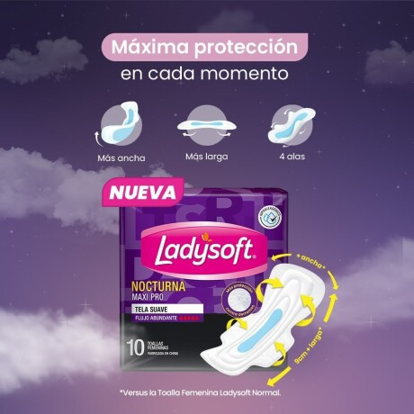 Ladys Nocturna Maxi Pack X 10 Ladys Nocturna Maxi Pack X 10