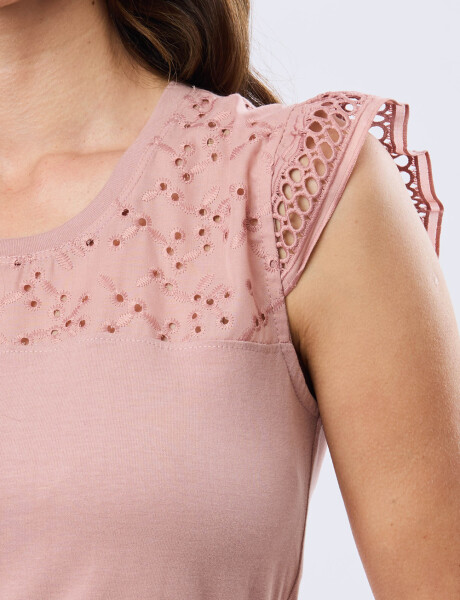 REMERA LISA DE ALGODÓN Rosa
