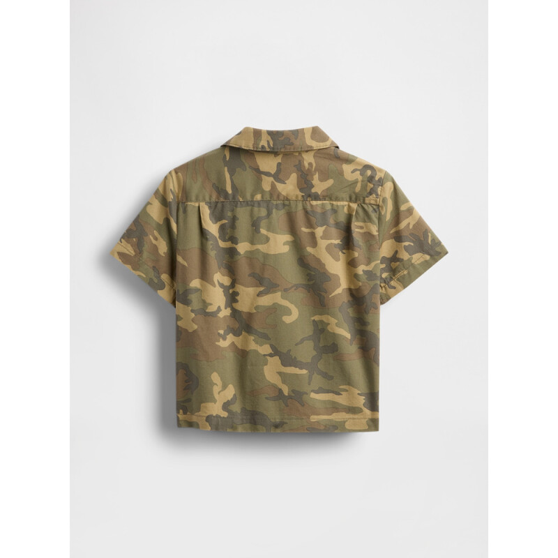 SS POPLIN SU25 GREEN CAMO