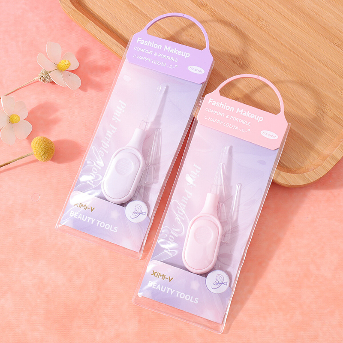 Limpiador De Oídos Con Luz - Rosa/púrpura 