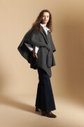 PONCHO MECHA Gris Melange