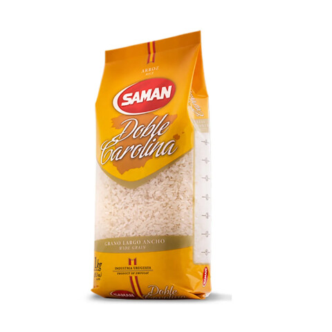 ARROZ DOBLE CAROLINA SAMAN DE GRANO CORTO - 1 KG Arroz Doble Carolina Saman De Grano Corto - 1 Kg