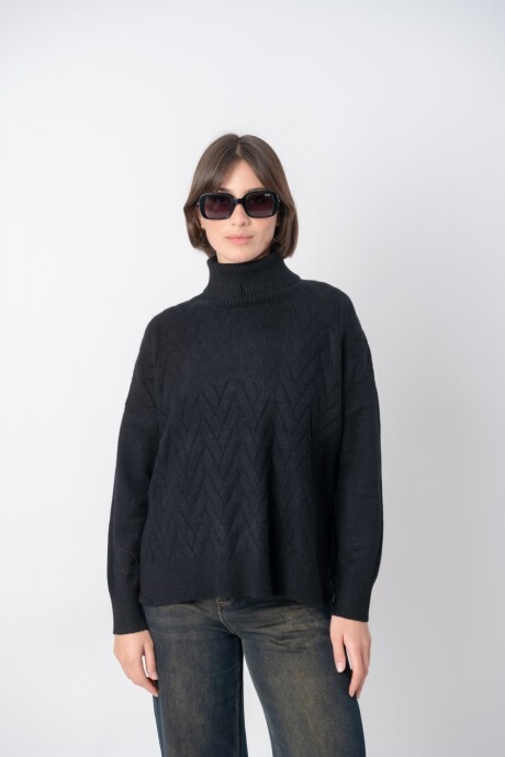 Sweater Bow Negro