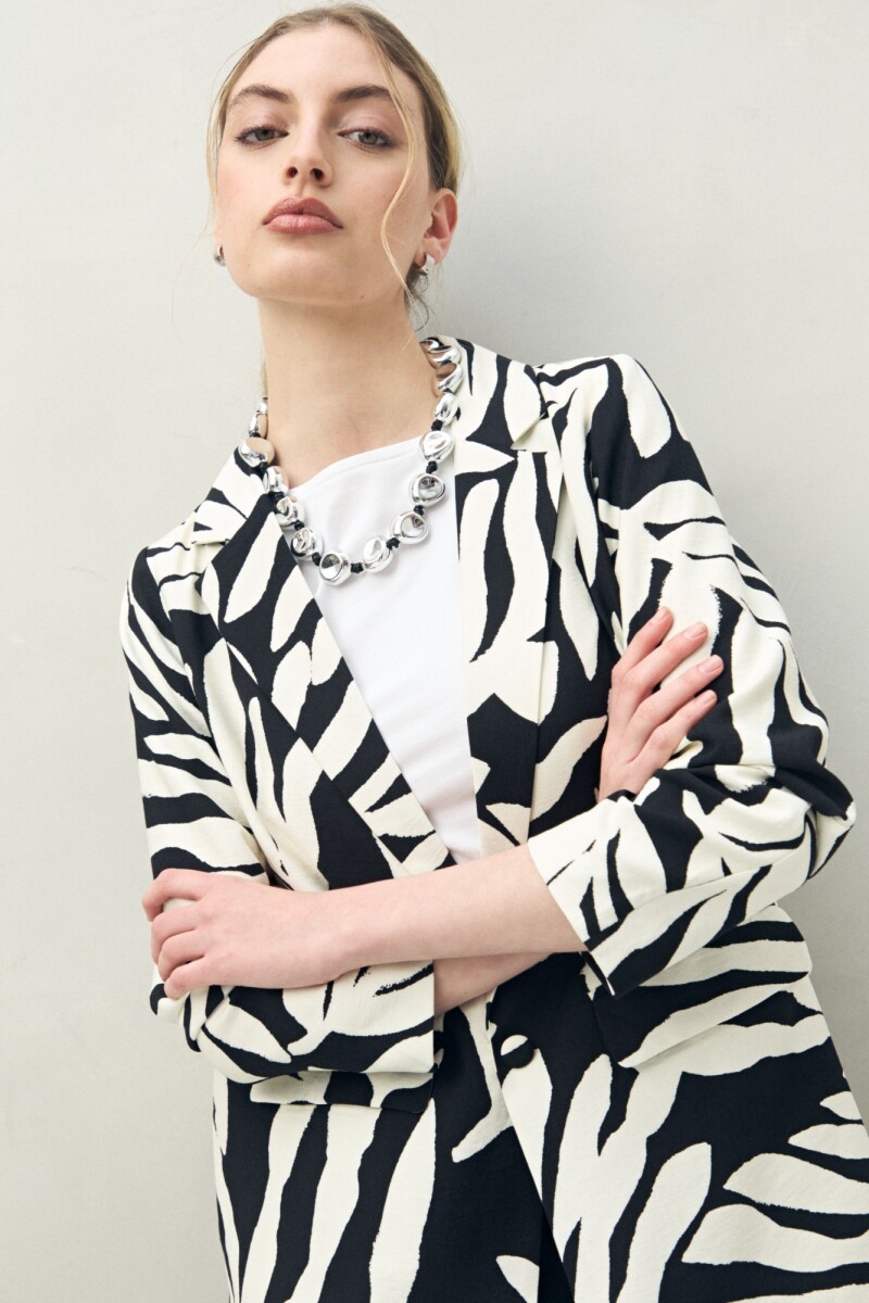 BLAZER IRENE Negro/Crudo