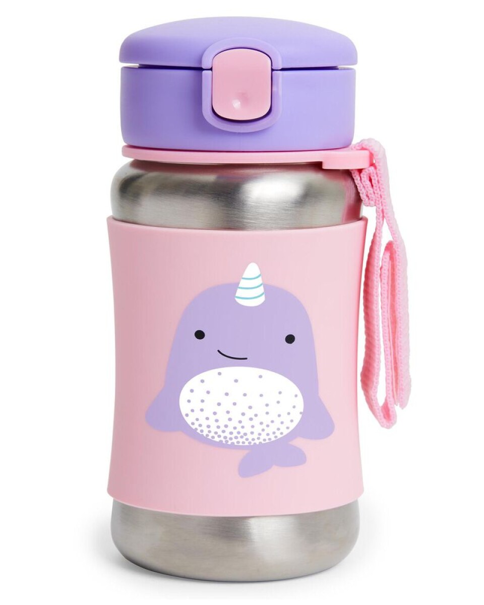 Botella acero inoxidable con sorbito, diseño narval 