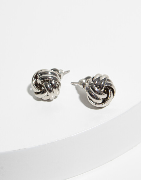 Aros Pasantes Metal Aros Pasantes Vintage - Plateado Rodio