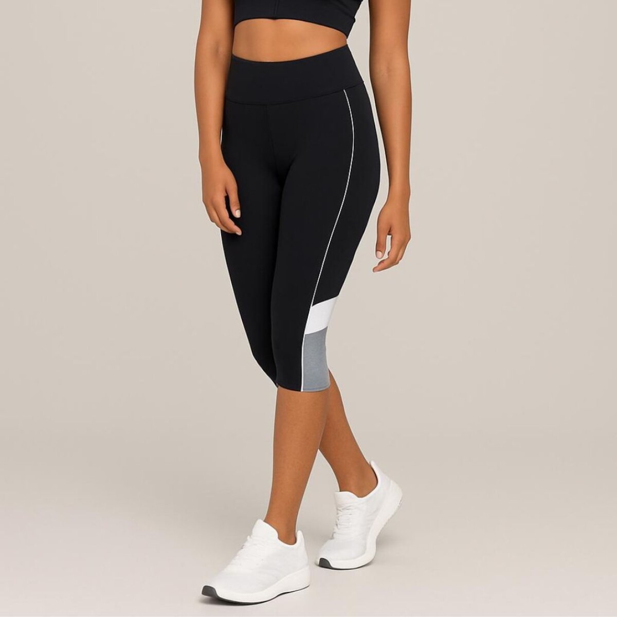 CALZA PESCADORA MICROFITNESS - NEGRO 