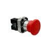 PULSADOR DE EMERG. MET. C/ TRABA 22MM 1NC - STECK PULSADOR DE EMERG. MET. C/ TRABA 22MM 1NC - STECK