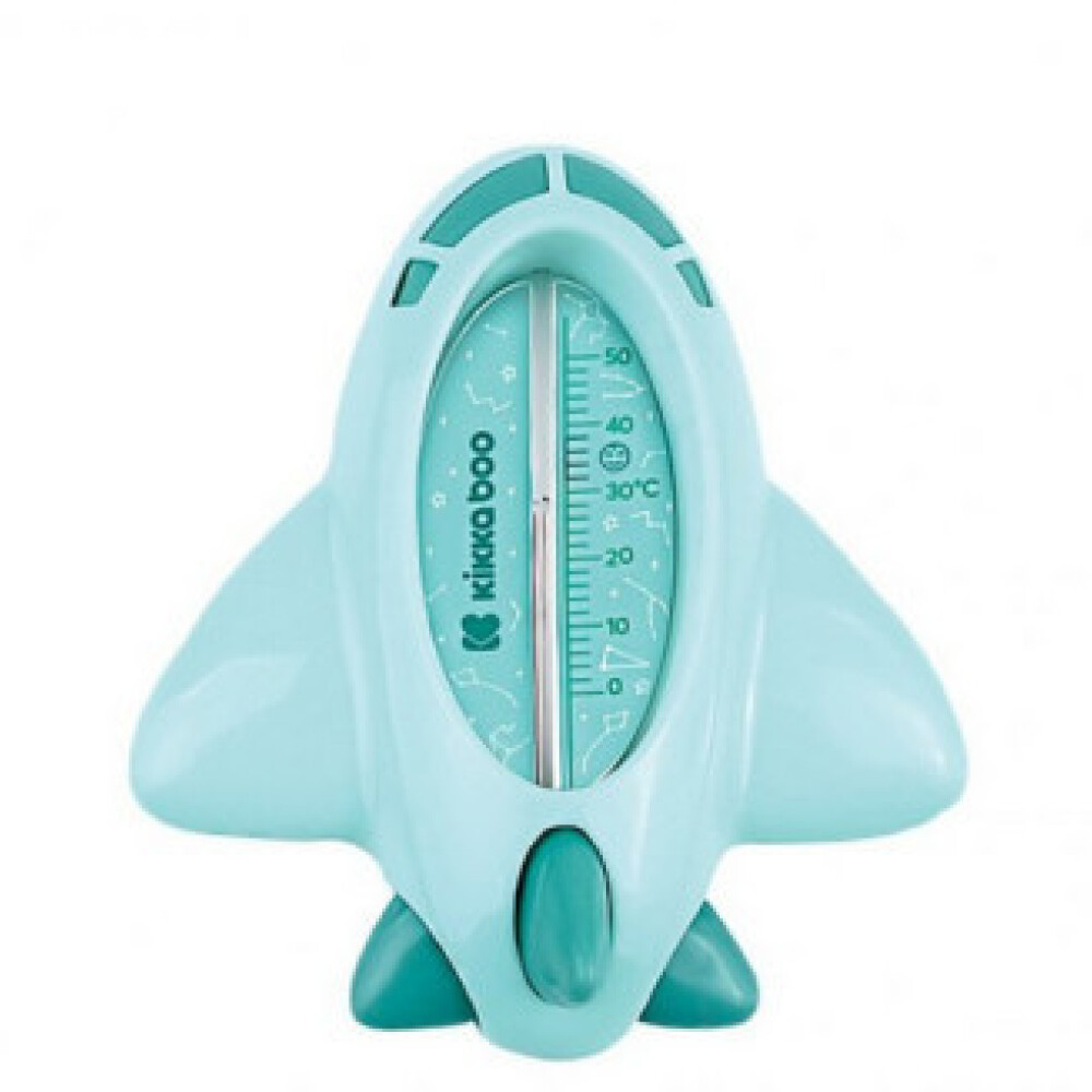 Termometro agua baño KIKKABOO avion verde agua