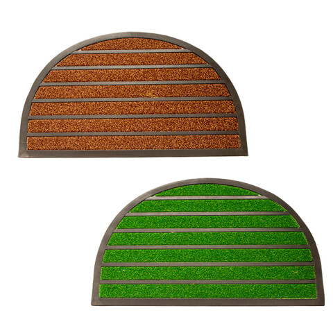 Alfombra media luna antideslizante 2 colores 74*44 cm Alfombra Media Luna Antideslizante 2 Colores 74*44 Cm