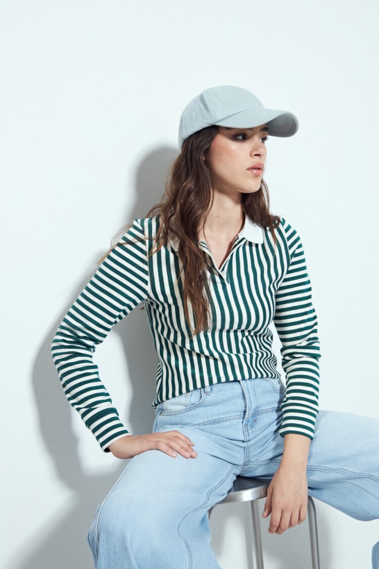 REMERA RUFINA Verde Ingles