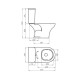 INODORO PARA MOCHILA LARGO LINEA VENETO BLANCO BRILLO 000