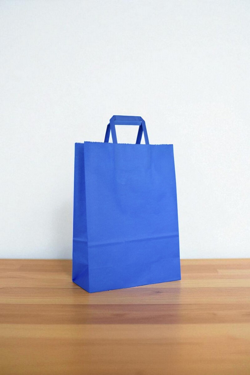 Bolsa lisa acuario 22x10x30 cm - AZUL 