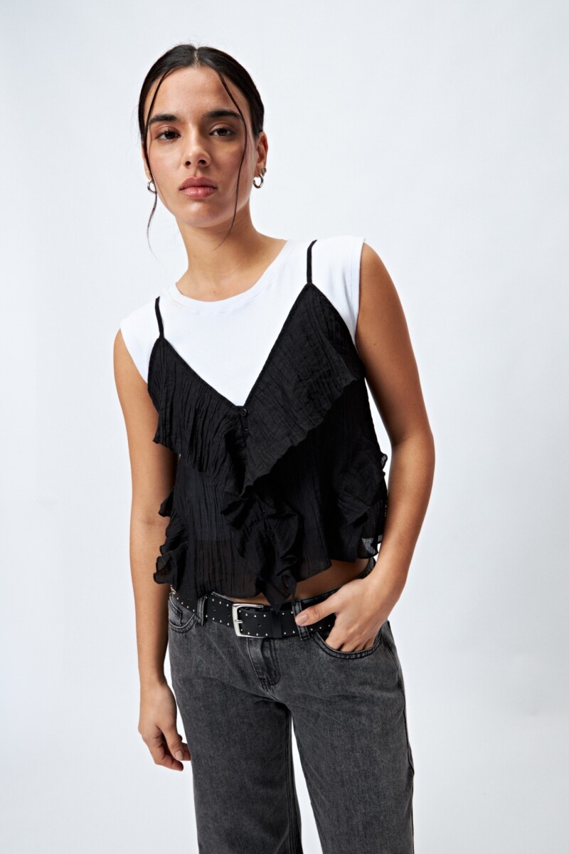 TOP RADIANTE Negro