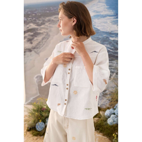 Camisa Ala Detail Blanco