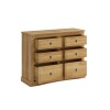 Comoda 6 Cajones Linea Rustica Natural Comoda 6 Cajones Linea Rustica Natural