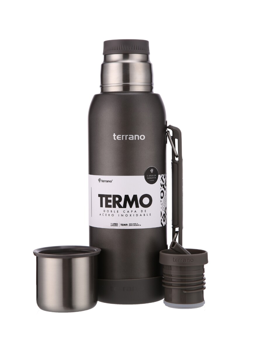Termo Premium 1lt. Con base de Silicona - Gris Metalizado 