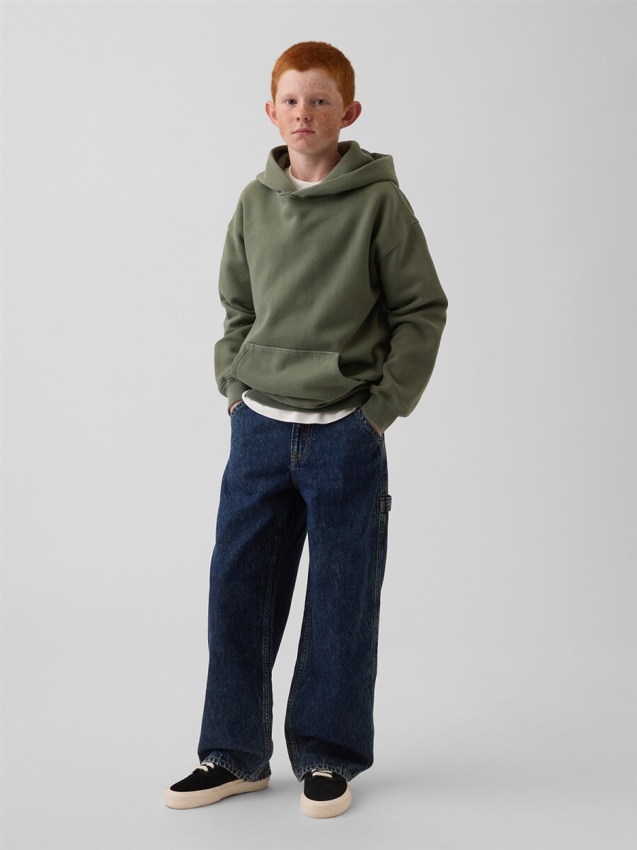 Jean Baggy Carpenter Bebé - Dark Wash 