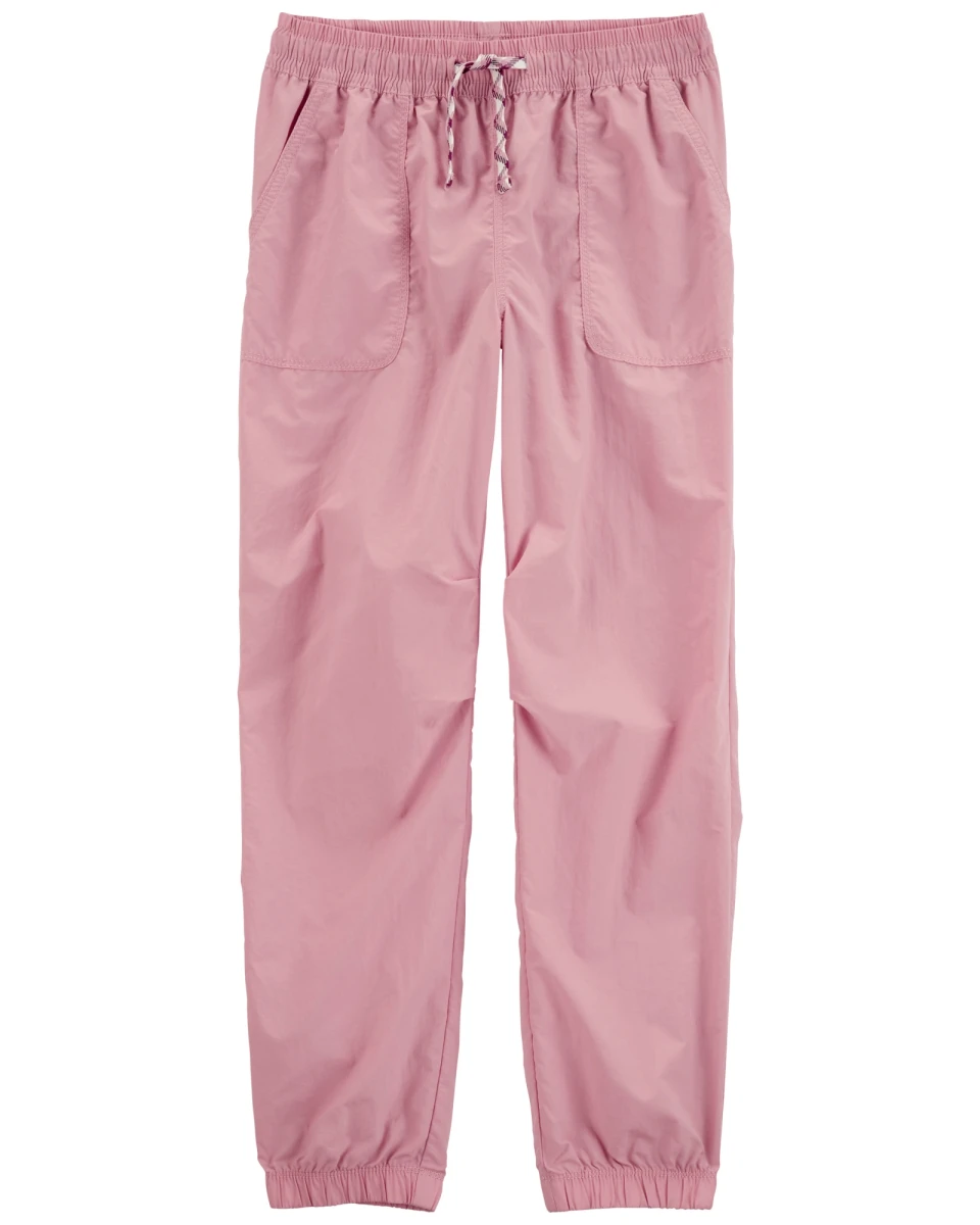 Pantalón deportivo de nylon, rosado 