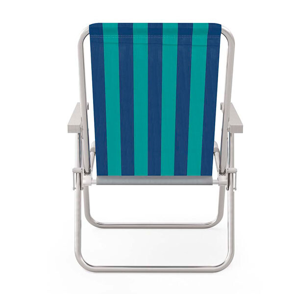SILLA ALTA COMFORT A/B ALUMINIO-RAYAS MULTICOLOR