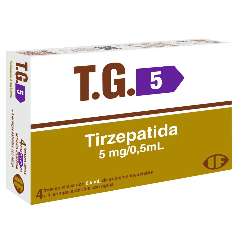 T.G 5 MG 0,5ML CON JERINGAS CJ X 4 VIAL única