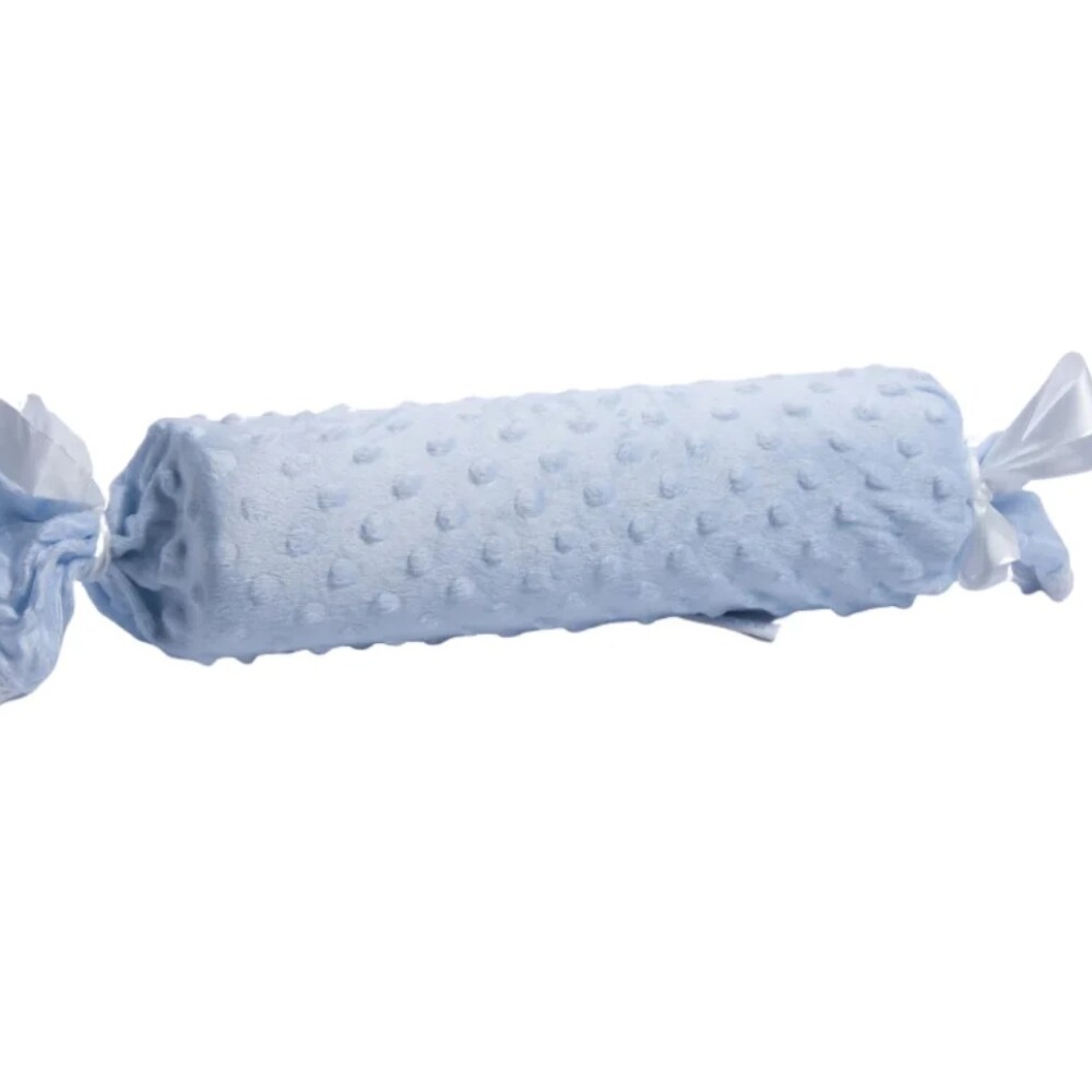 Almohadón Bebé Caramelo Topitos Celeste 7x32Cm TB COJIN BEBE CARAMELO TOPITOS CELESTE 7X32CM 9914