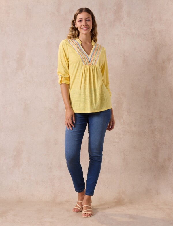 Blusa Bordada AMARILLO