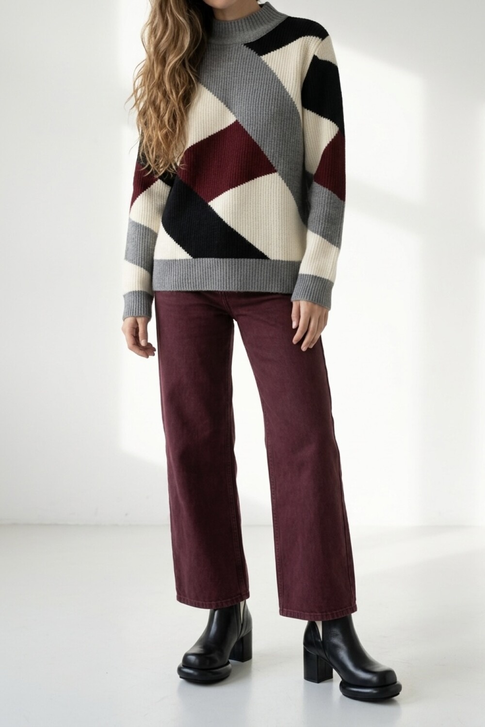 Sweater Becka Bordó