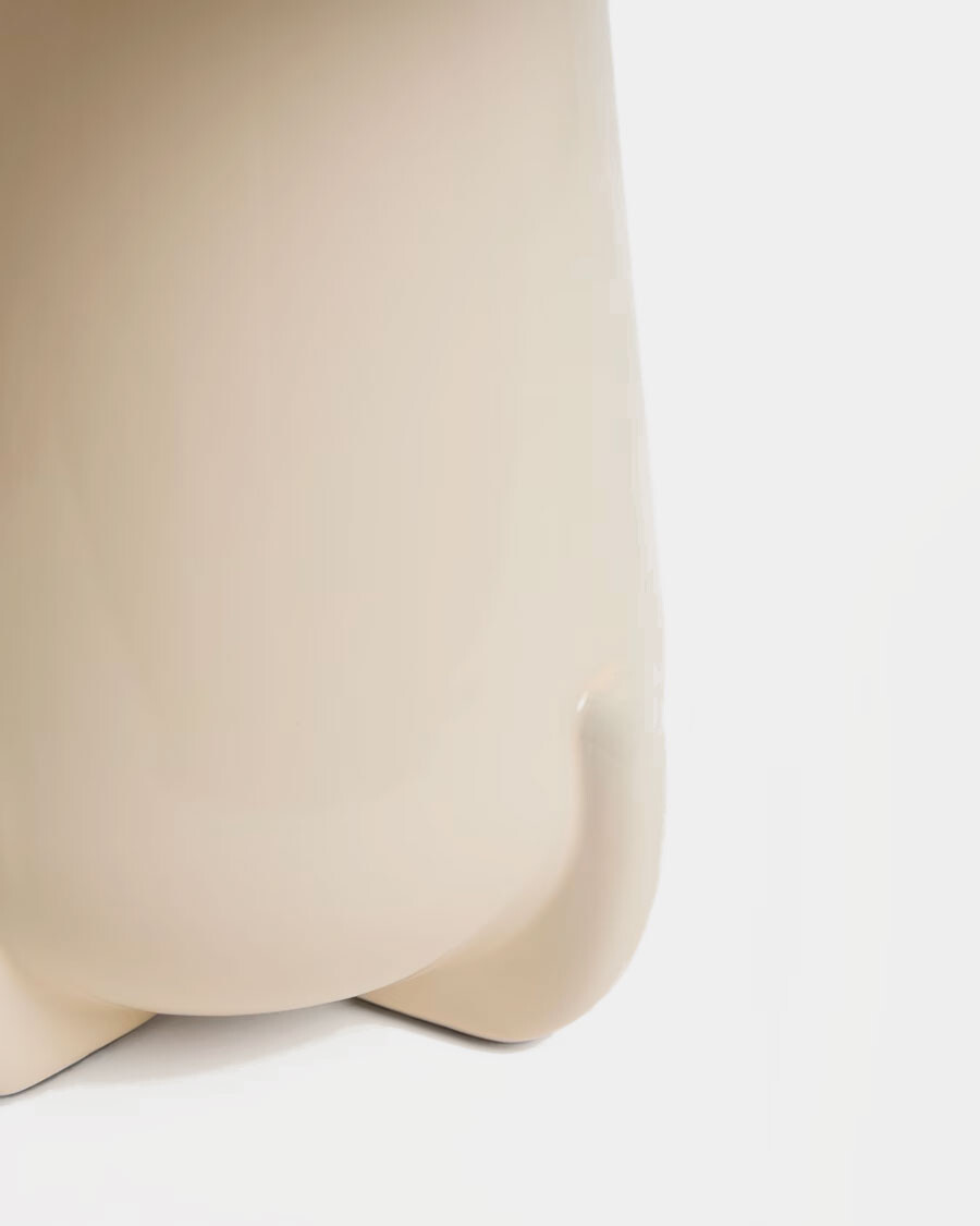 Lámpara de mesa Odra de cerámica crudo acabado brillante crudo acabado brillante